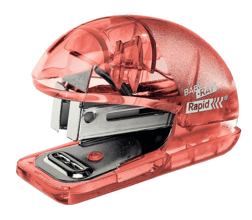 Zszywacz biurowy mini Rapid Colour'Ice F4 brzoskwiniowy 1