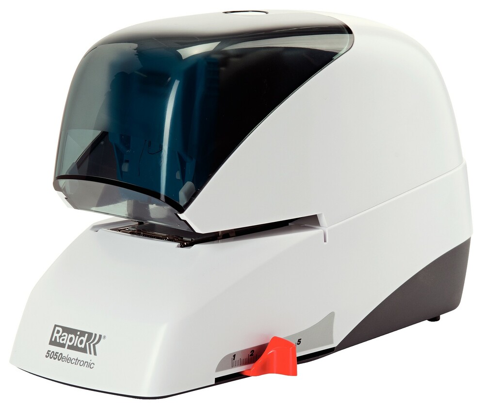 Zszywacz biurowy elektryczny Supreme 5050e Rapid biały 1