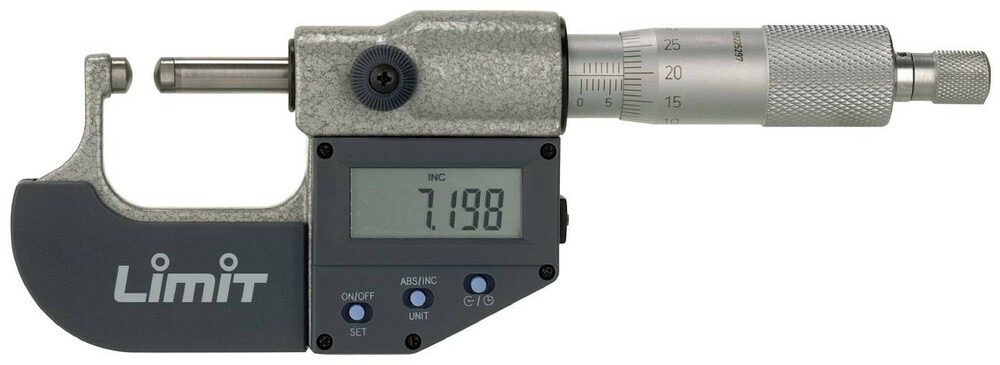 Elektroniczny mikrometr do rur Limit 0-25 mm 1
