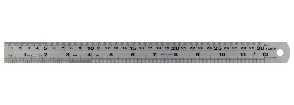 Przymiar kreskowy stalowy 150 mm 1