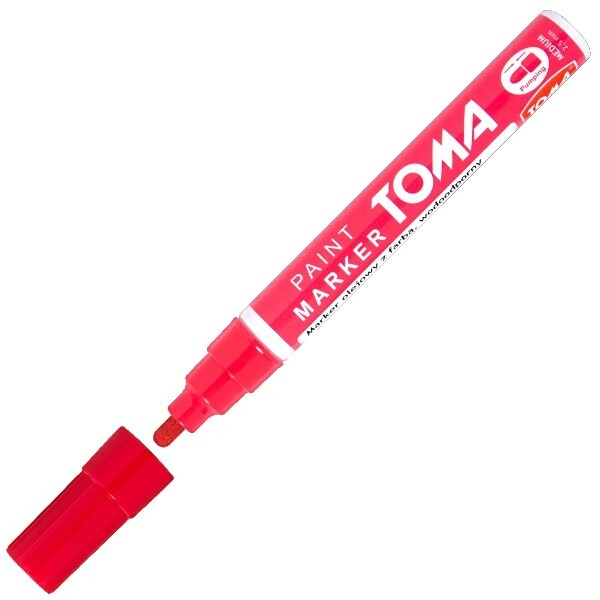 Marker olejowy 440 CZERWONY TOMA 1