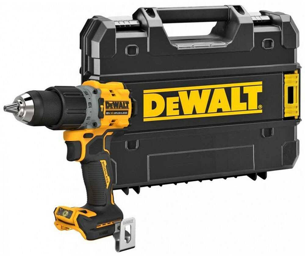 Wiertarko-wkrętarka udarowa 18V 90Nm b/aku + walizka DeWALT DCD805NT 1