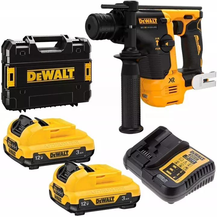 Młotkowiertarka 12V + 2x3,0Ah + walizka + ładowarka DCH072L2 1