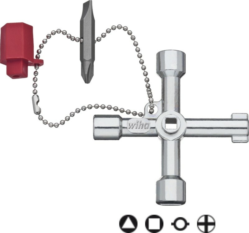 Klucz do szaf sterowniczych kształt krzyżowy 1