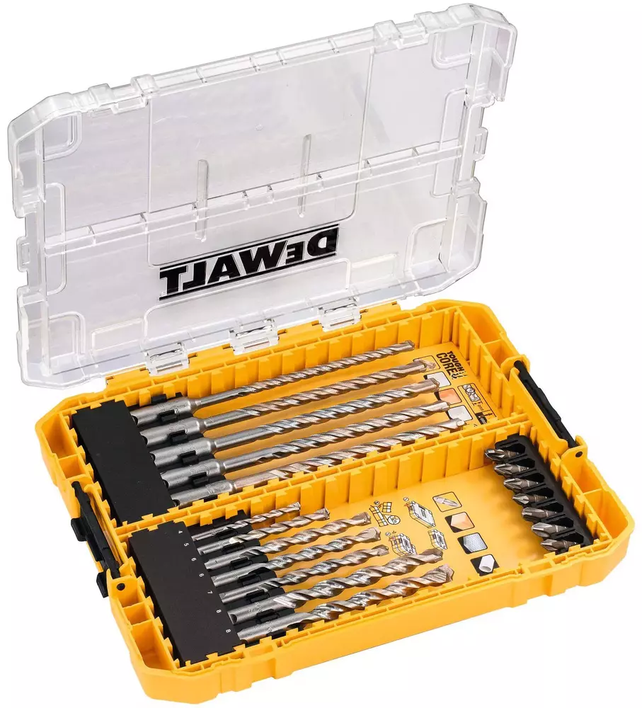 Zestaw wierteł do betonu oraz bitów 19 elementów DeWALT DT70754 1