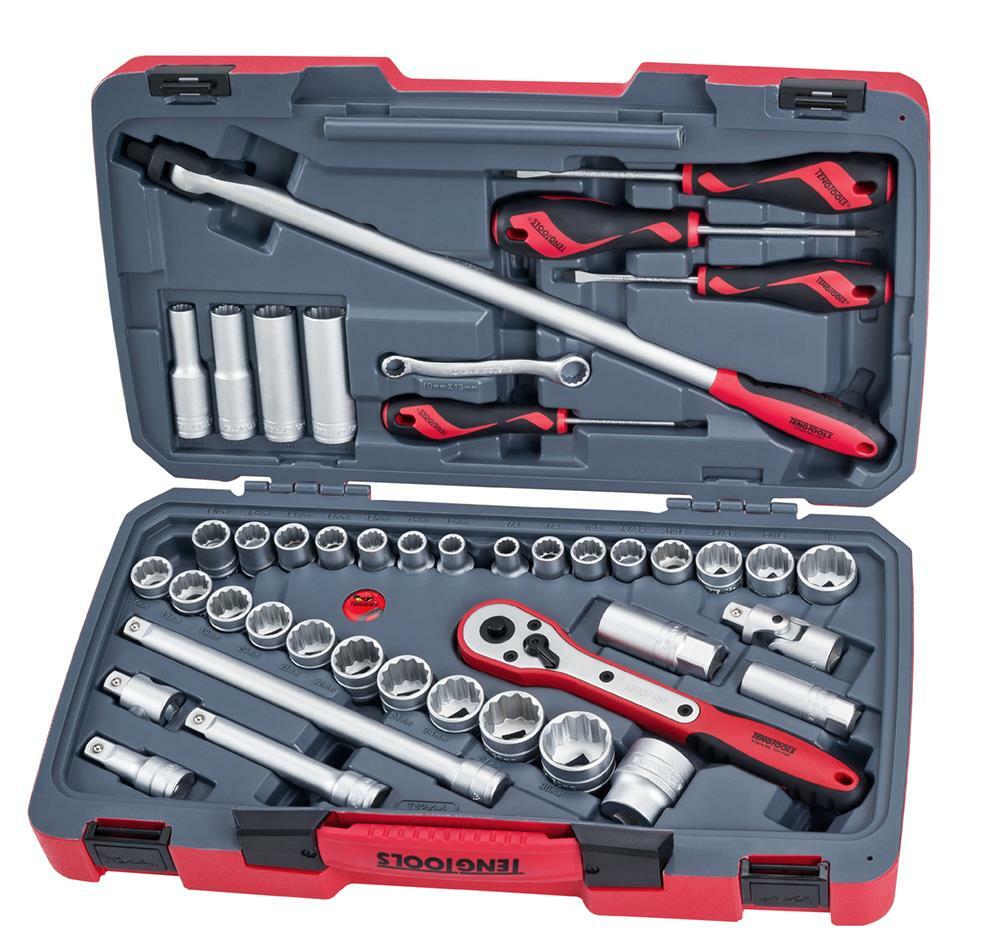 44-elementowy zestaw kluczy nasadowych Teng Tools T1244 1