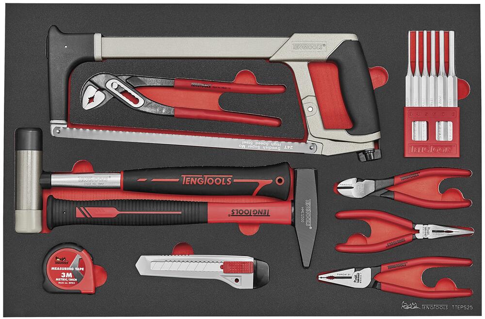 25-elementowy zestaw narzędzi, Teng Tools TTEPS25 1