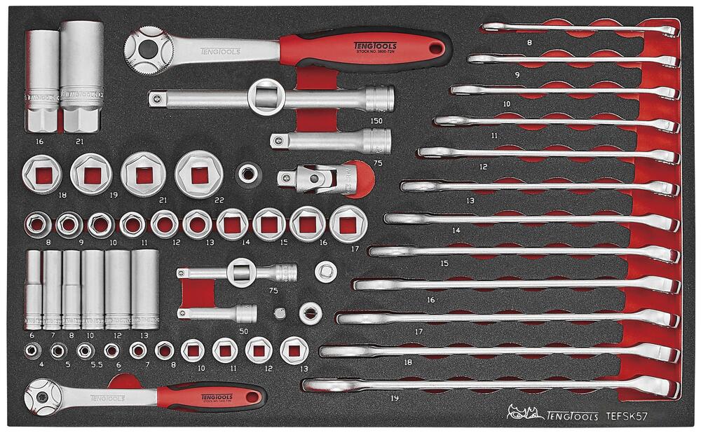 57-elementowy zestaw narzędzi Teng Tools TEFSK57 1
