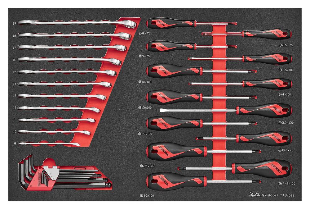 33-elementowy zestaw narzędzi Teng Tools TTEMD33 1