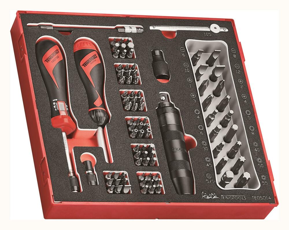 Zestaw wkrętaków w zestawie z akcesoriami Teng Tools 282660109 1