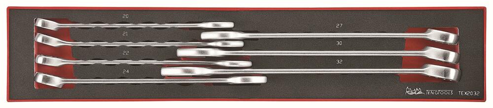 Zestaw 7 kluczy płasko-oczkowych Teng Tools TEX2032 1