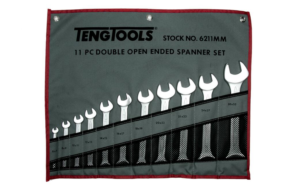 Klucze płaskie w zestawie Teng Tools 6211MM 1