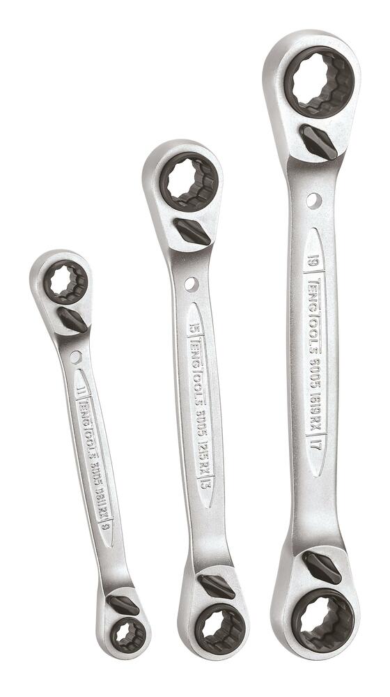 Zestaw kluczy oczkowych zapadkowych 4w1 Teng Tools 6503Rx 1