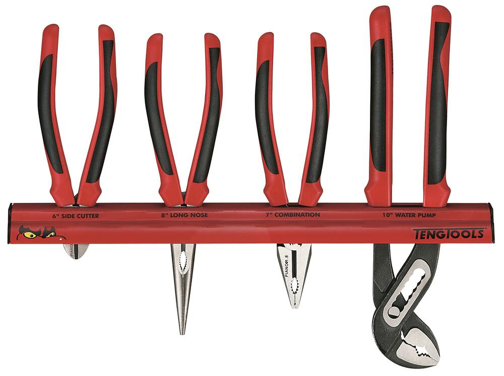 Zestaw szczypiec na wieszaku ściennym Teng Tools WRMB04 1