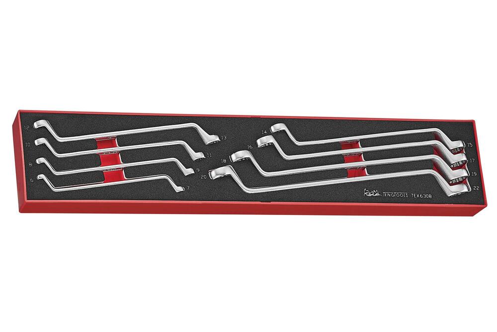 8-elementowy zestaw kluczy oczkowych Teng Tools TEX6308 1