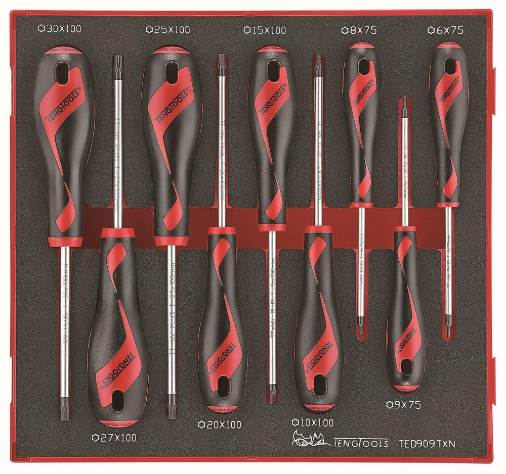 Zestaw 9 wkrętaków typu TX Teng Tools TED909TXN 1