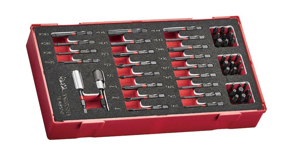 50-elementowy zestaw grotów wkrętakowych Teng Tools Impact TEABS50 1