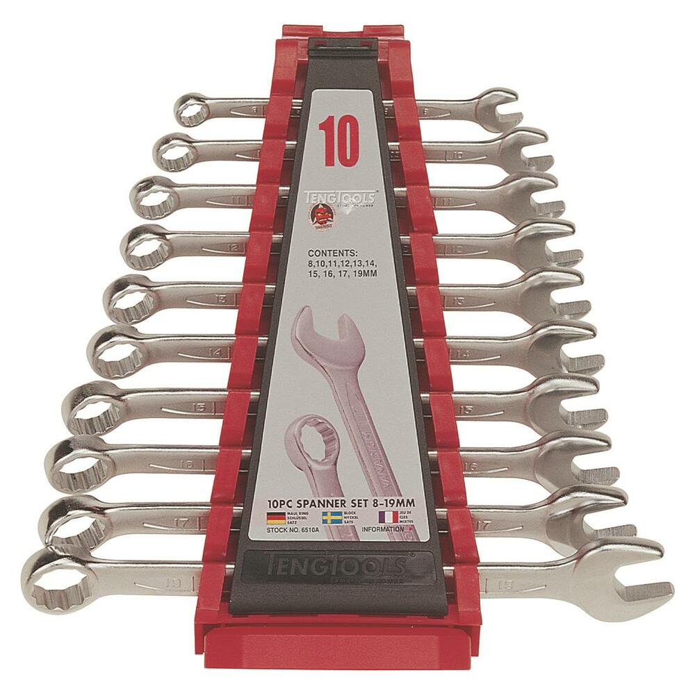Zestaw kluczy płasko-oczkowych Teng Tools 6510A 1
