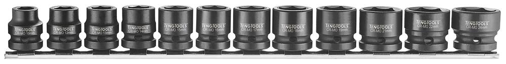 Nasadki maszynowe w zestawie. Z chwytem kwadratowym 1/2. Teng Tools 9207S12 1