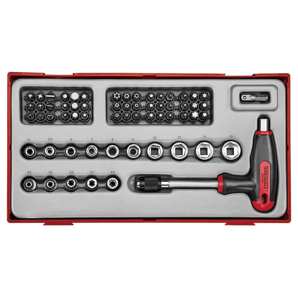 62-elementowy zestaw wkrętaka z grotami wymiennymi Teng Tools TTTHQ62 1