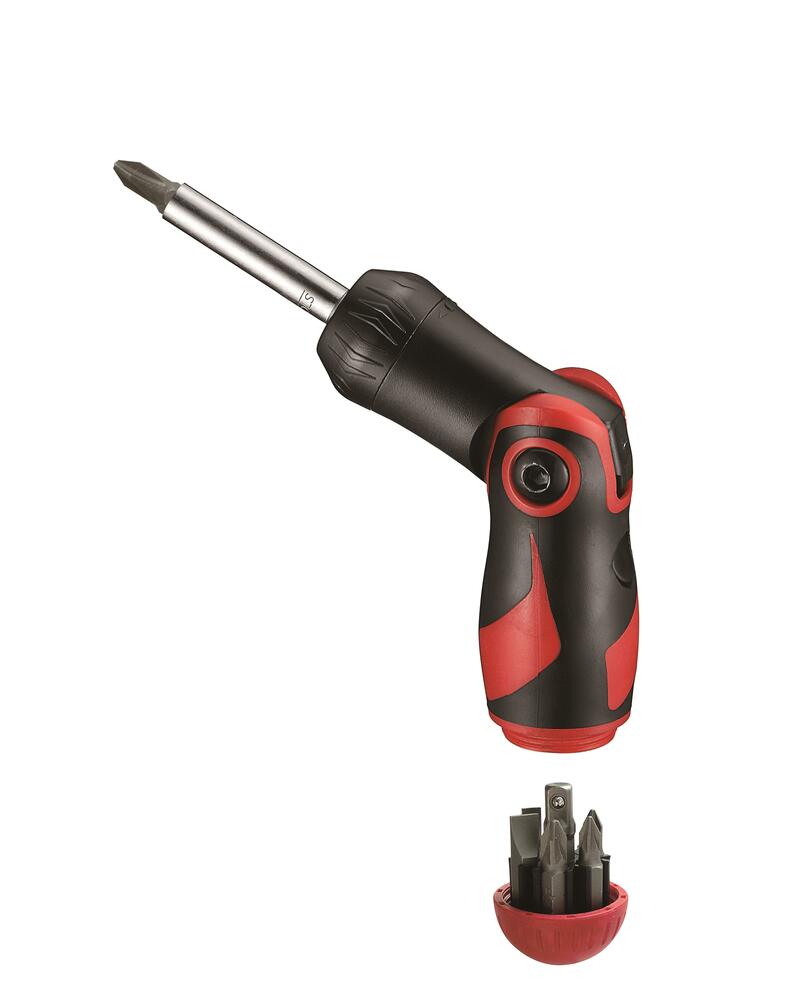 Wkrętak zapadkowy z grotami wymiennymi Teng Tools MDRT908 1