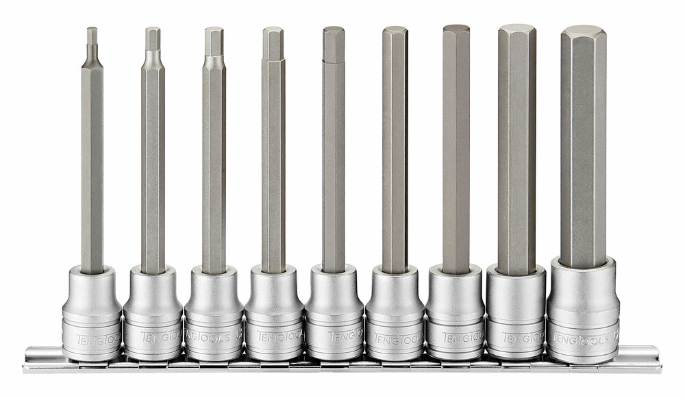 9-elementowy zestaw nasadek trzpieniowych długich 6-kątnych Teng Tools M3809 1