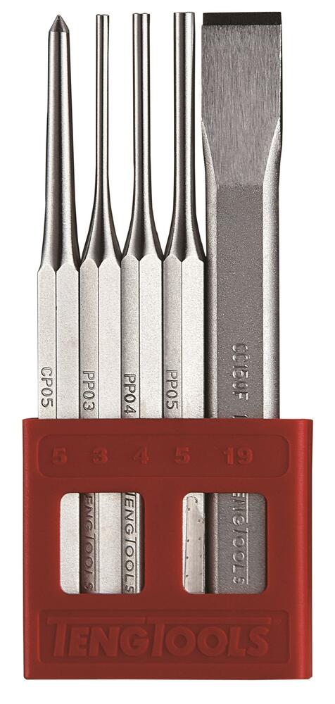 Zestaw przecinaków, wybijaków, punktaków, Teng Tools PCx05 1