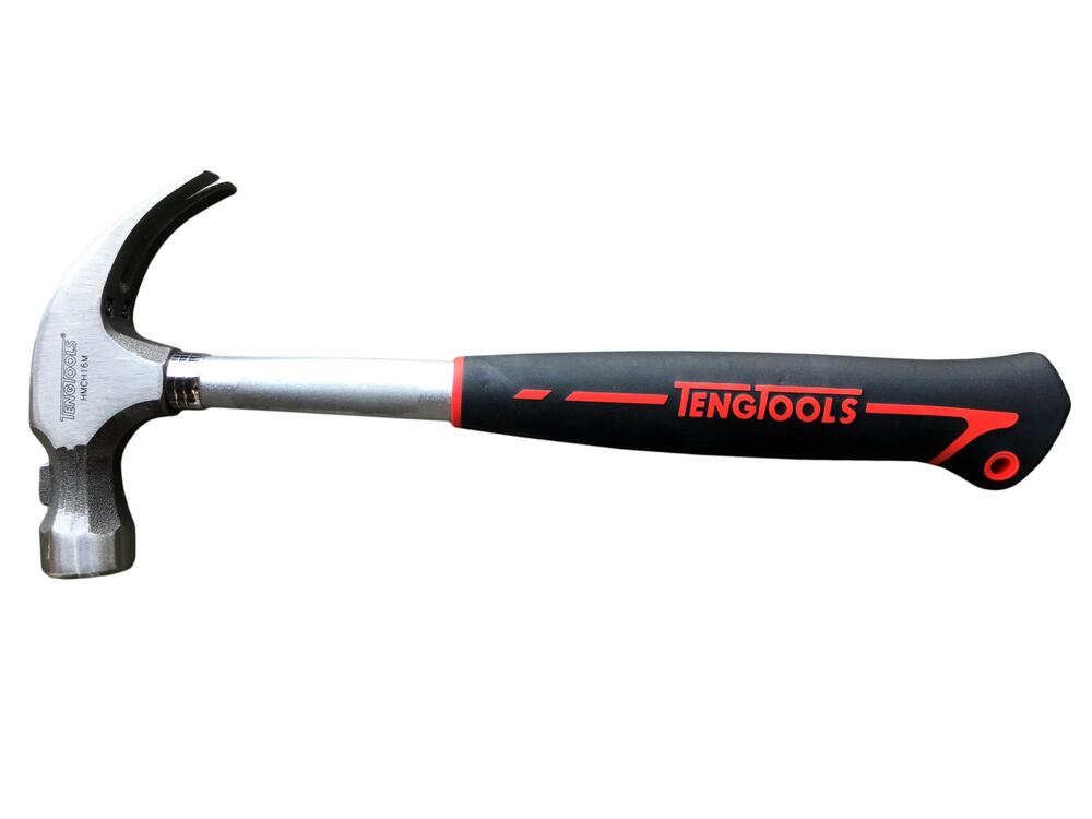 Młotek stolarski ze stalowym trzonkiem rurowym i magnesem Teng Tools HMCH16M 1