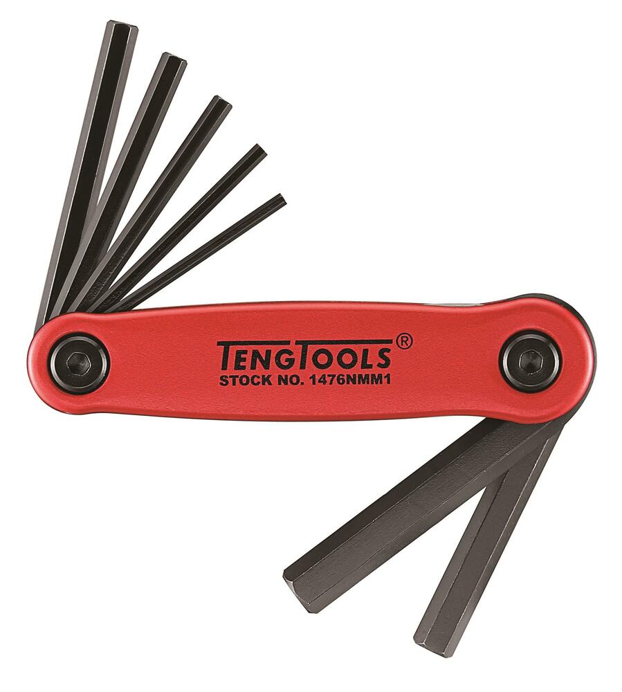 Klucze trzpieniowe sześciokątne (imbusowe) w zestawie Teng Tools 1476NMM1 1