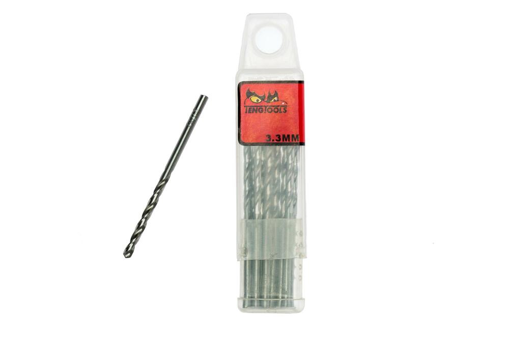Wiertło kręte krótkie 3,3 mm (10 szt) DBx033 Teng Tools 151660602 1