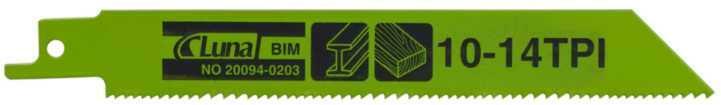 Brzeszczoty szablaste bimetalowe, do drewna i metalu 150x19x0,9 z 10/14 (5 szt.) 1