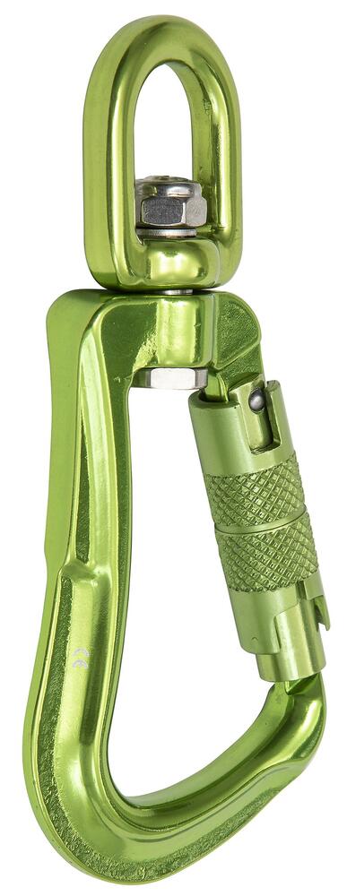 Karabińczyk aluminiowy z zabezpieczeniem zakręcanym 51x111 mm 1