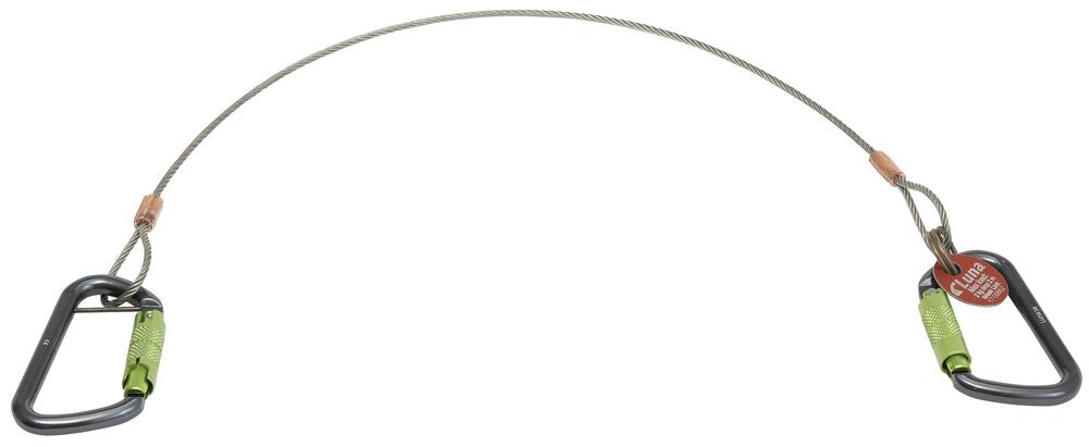 Linka stalowa kwasoodporna z karabińczykami aluminiowymi 3 mm x 0,5 m 1