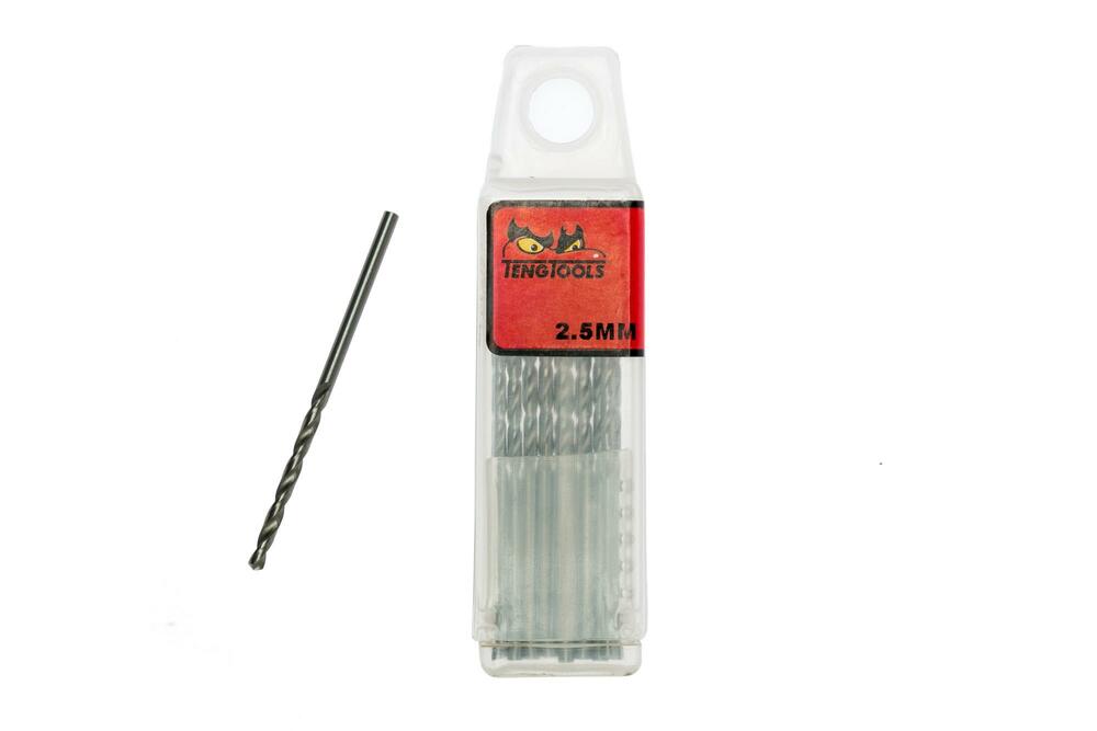 Wiertło kręte krótkie 2,5 mm (10 szt) DBx025 Teng Tools 151660404 1