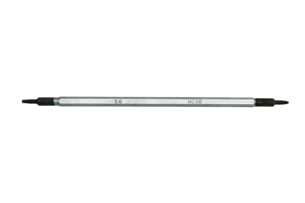 Trzon dwustronny do wkrętaków precyzyjnych płaski 2,0 mm x PH0 1