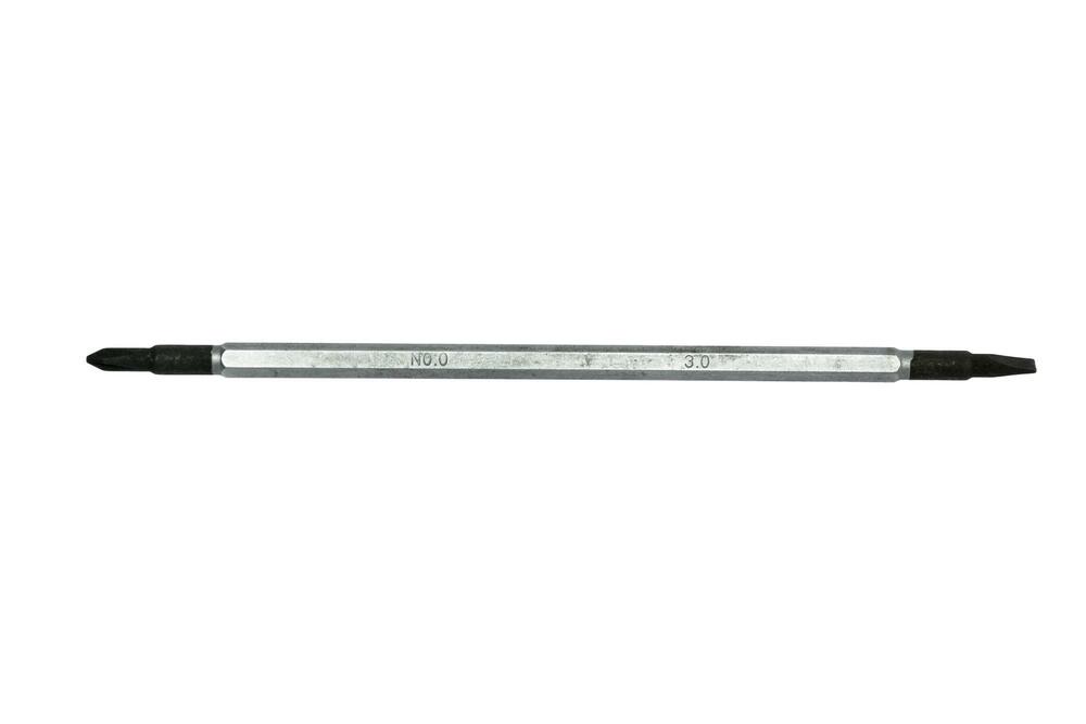 Trzon dwustronny do wkrętaków precyzyjnych płaski 3,0 mm x PH0 1