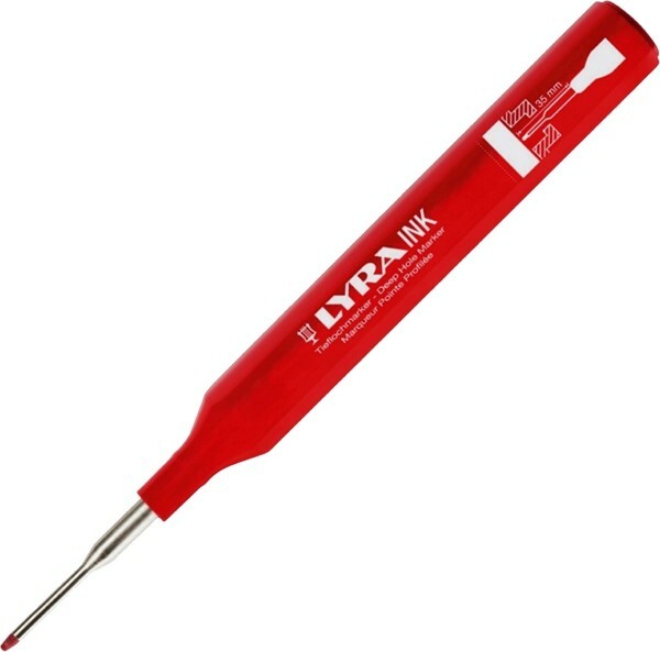 Marker do głębokich otworów czerwony LYRA 1