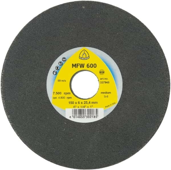 Krążek włóknina 150x3x25.4 MFW600 coar. 1