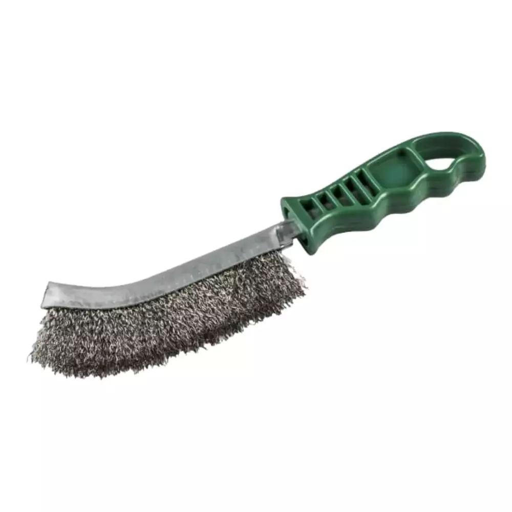 Szczotka ręczna z plastikowym uchwytem zielona BHP 600 KLINGSPOR inox 1
