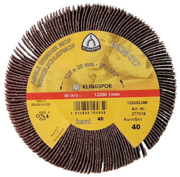 Ścier. kątowa 125x20 gr80 WSM615 1
