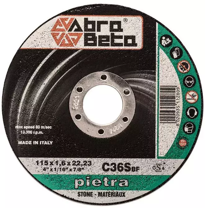 Tarcza do cięcia betonu 230x2x22,23 C36S Standard płaska AbraBETA 000500230 1
