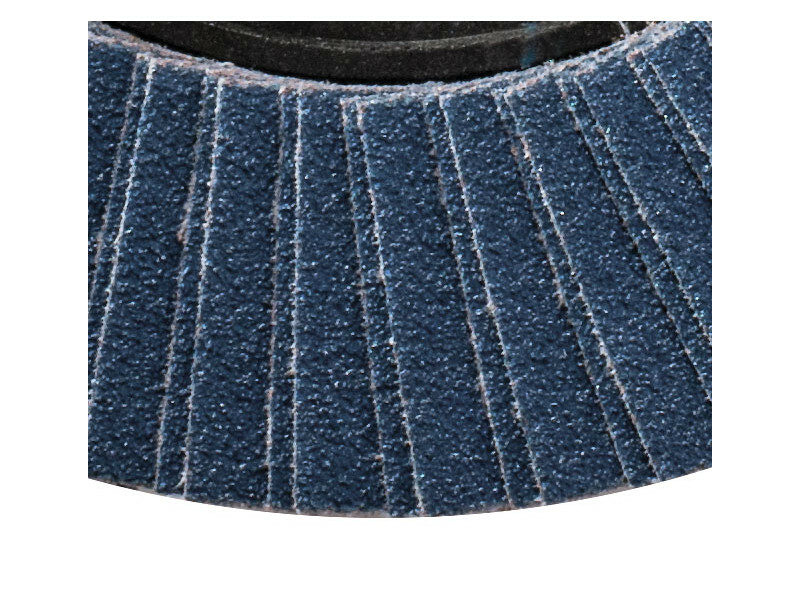 Ściernica listkowa talerzowa płaska, cyrkonowa z40, talerz fibrowy 115x22mm, listki podwójne, abrabeta abrabeta silver 1
