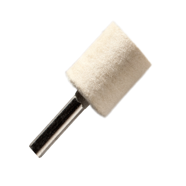 Ściernica filcowa trzpieniowa, walcowa 30x30x6mm, abrabeta 1