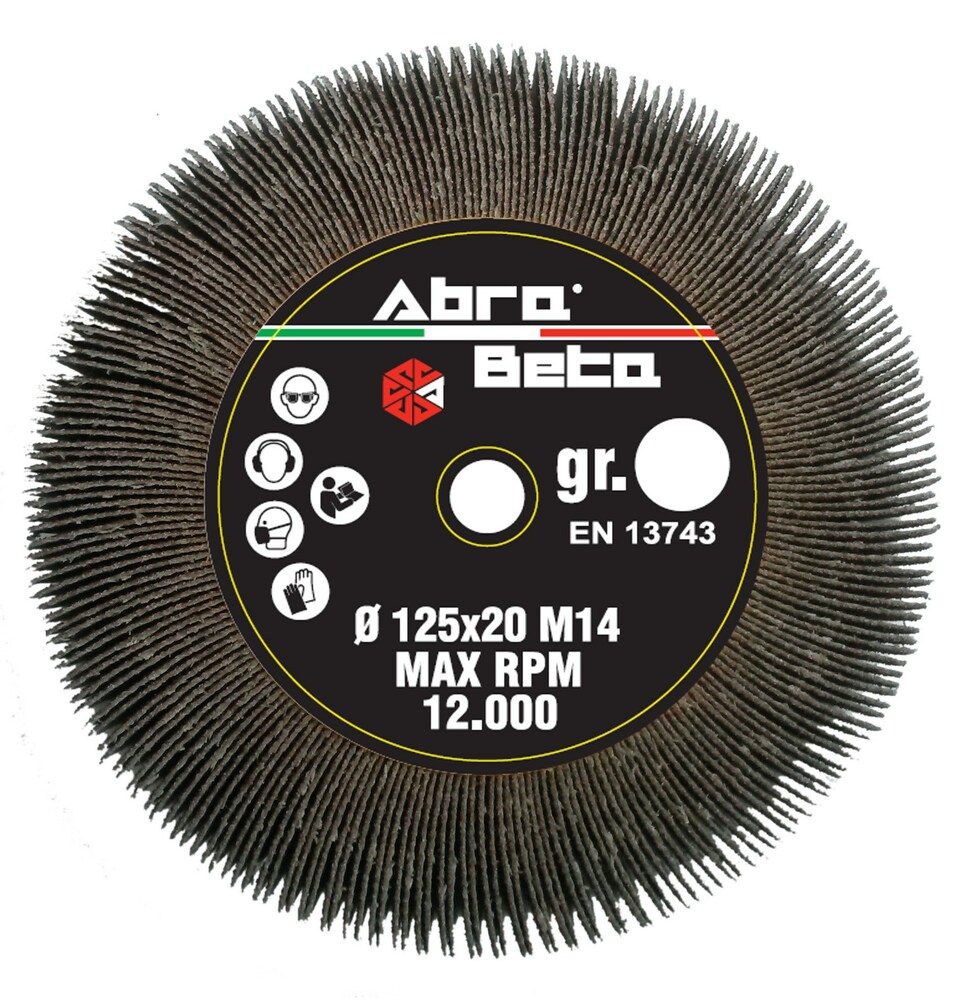 Ściernica listkowa nakręcana korundowa, 125xx20m14mm,a80, abrabeta 1
