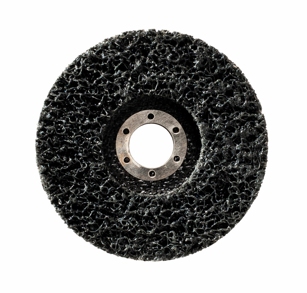 Ściernica talerzowa płaska z włókniny wielkoporowej, talerz fibrowy 115x22,23mm, abrabeta 1