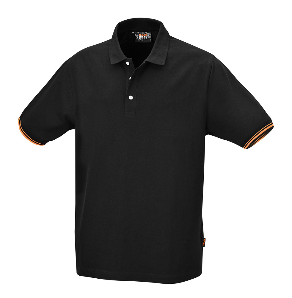 Koszulka polo bawełn.czarna 7547n xs 1