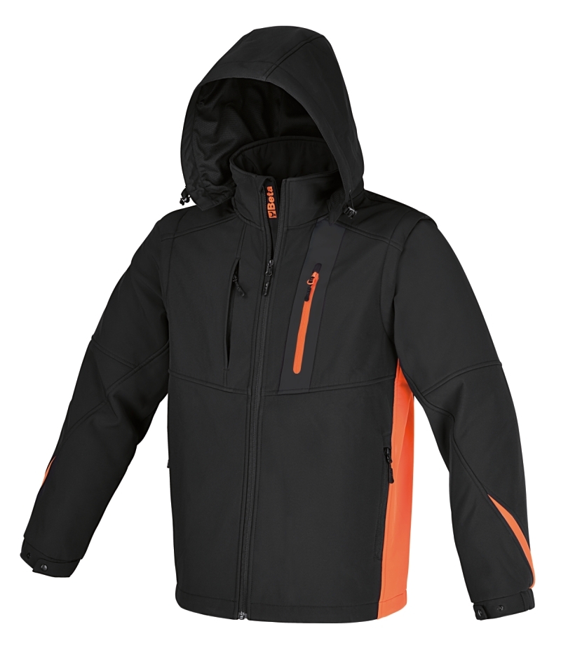 Kurtka softshell z kapt.grafit7659n/xxxl 1