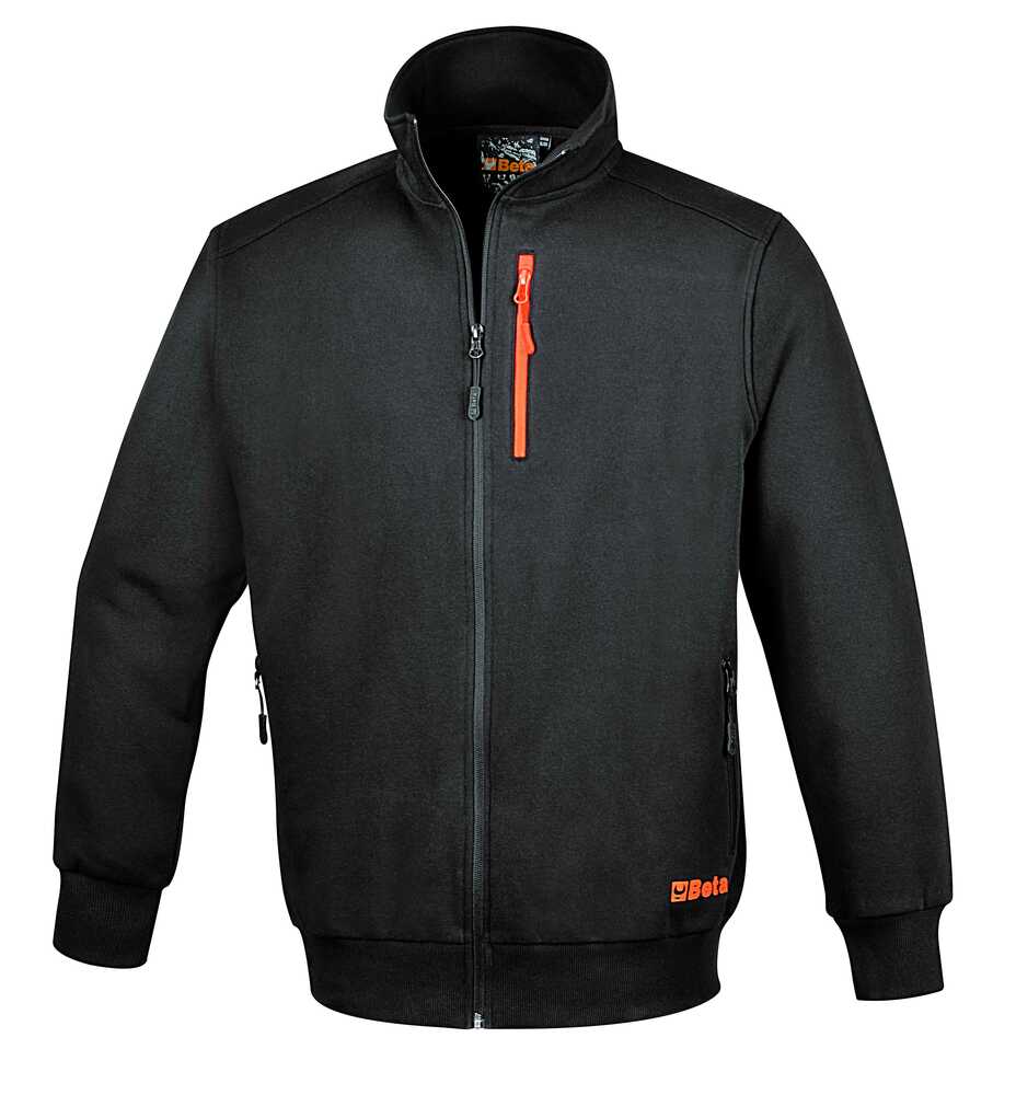 Bluza zap.na zamek szara 7664g s 1