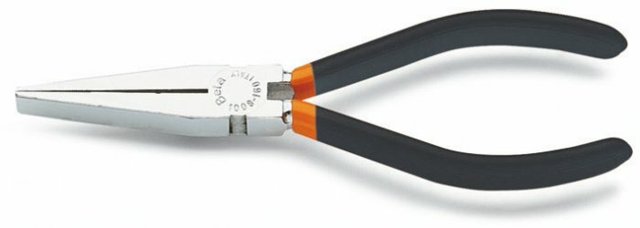 Szczypce płaskie, ramiona pokryte podwójną warstwą pcw, model 1008, 160mm 1