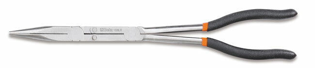 Szczypce półokrągłe długie z podwójnym przegubem proste, ramiona pokryte podwójną warstwą pcw, model 1009l/d, 342mm 1